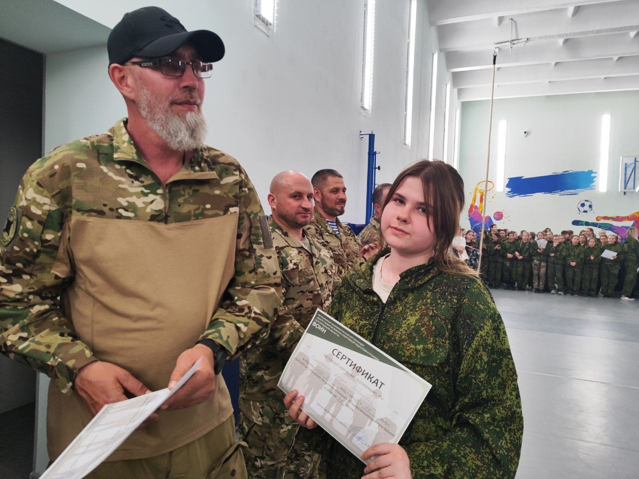 Отличная новость! Роменская Арина и Мартынова Ксения из 8 "А", а также Балабанова Дарья и Шевченко Анастасия из 9 "Б" успешно завершили сборы в "Воин"!.