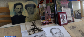 Дети из Белгорода, которые в эти находятся в Северной Осетии, почтили память фронтовика Федора Дзгоева.